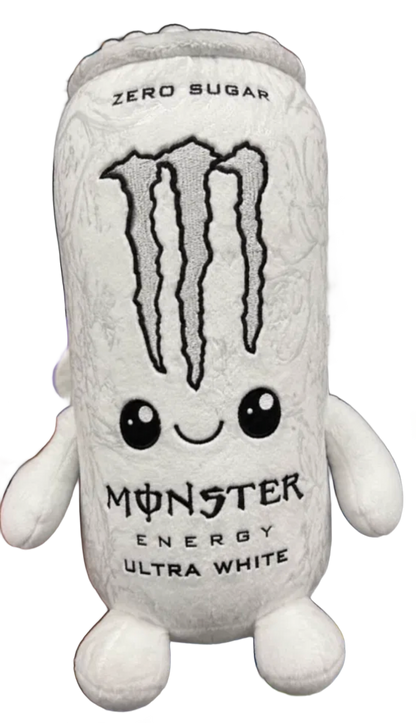 Monster Energy Ultra White Plush - Front