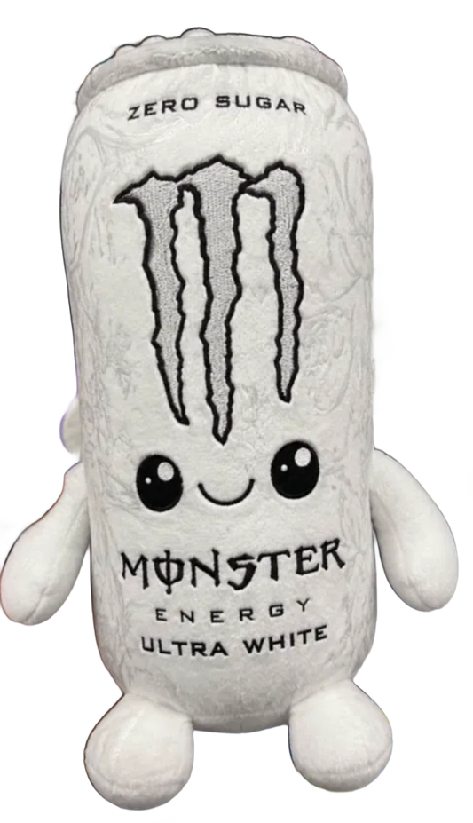 Monster Energy Ultra White Plush - Front