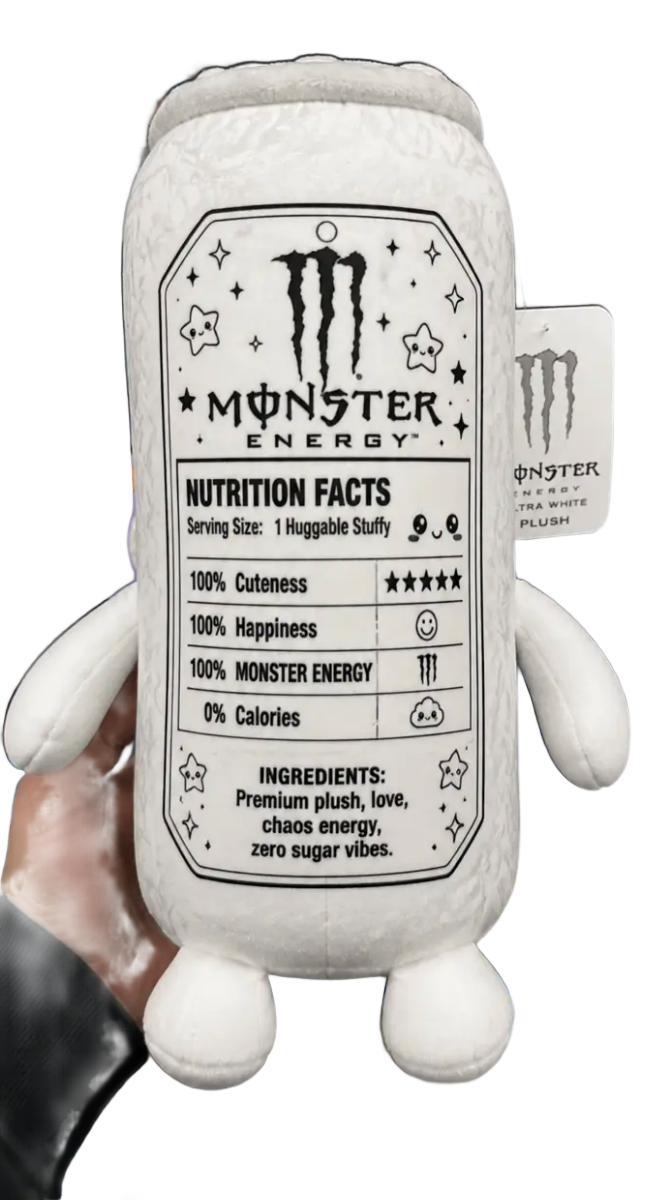 Monster Energy Ultra White Plush - Back