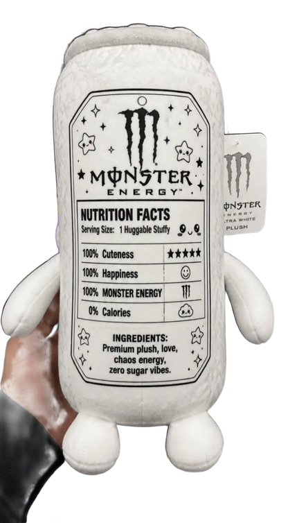Monster Energy Ultra White Plush - Back