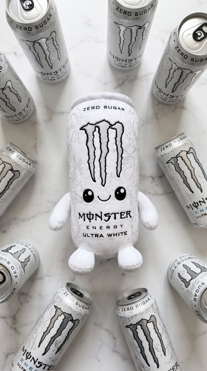 Monster Energy Plush - Flat Lay with Cans